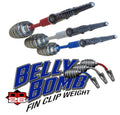 DD26 Fishing BELLY BOMB Poids à clip d'aileron