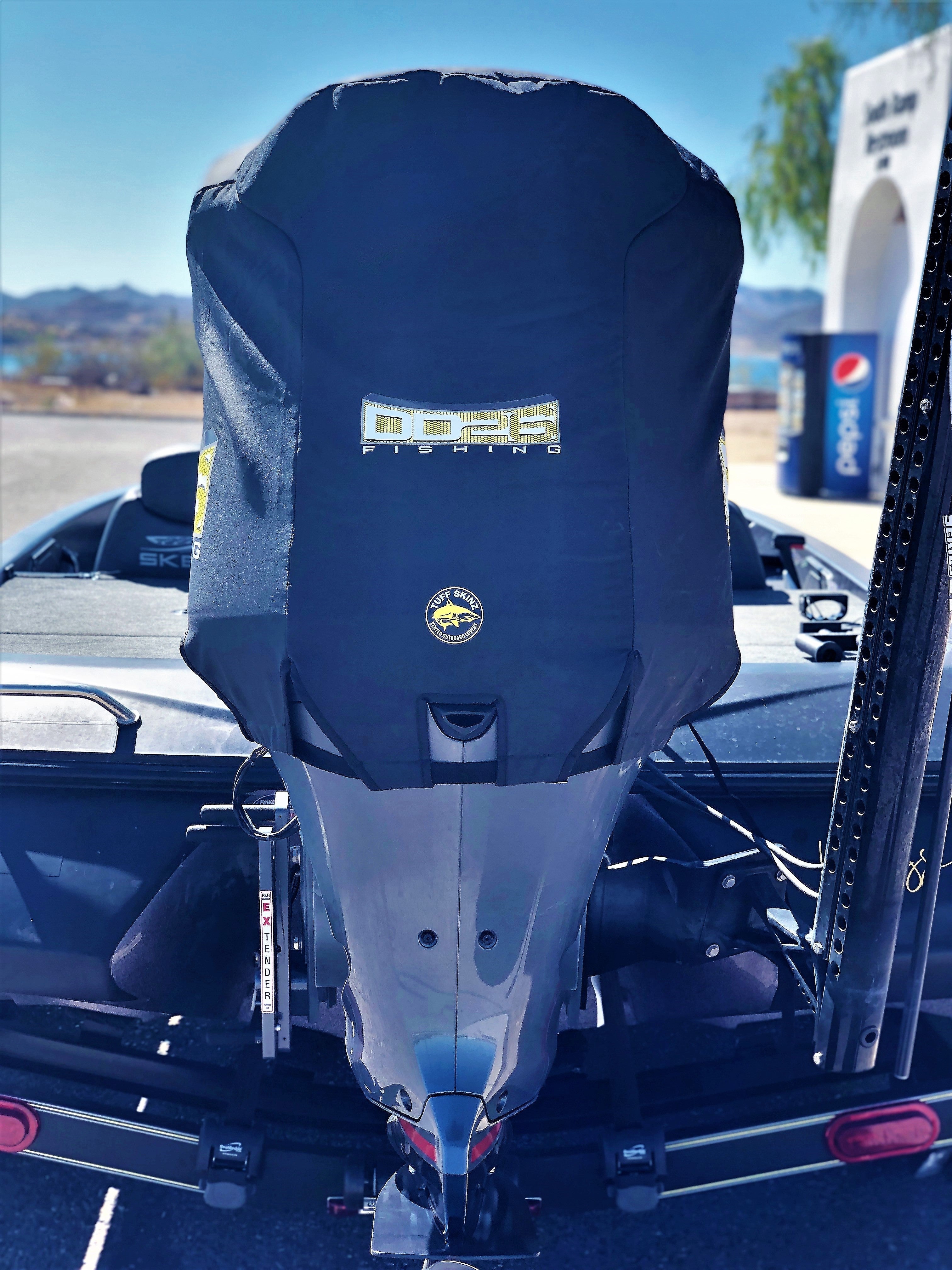 DD26 Fishing Housse moteur ventilée compatible avec Yamaha SHO V200-250hp 2010- 2020 modèles année