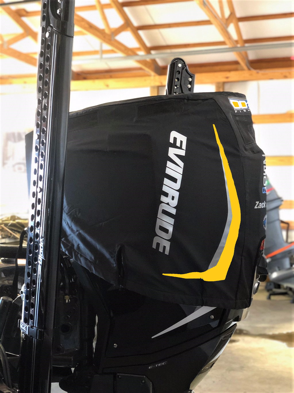 DD26 Fishing Housse moteur ventilée compatible avec Evinrude Etec G2