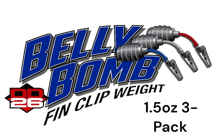 DD26 Fishing BELLY BOMB Poids à clip d'aileron