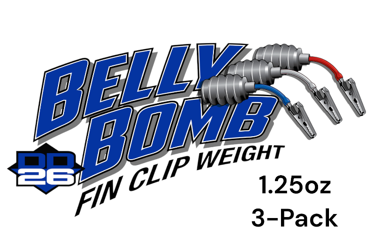 DD26 Fishing BELLY BOMB Poids à clip d'aileron