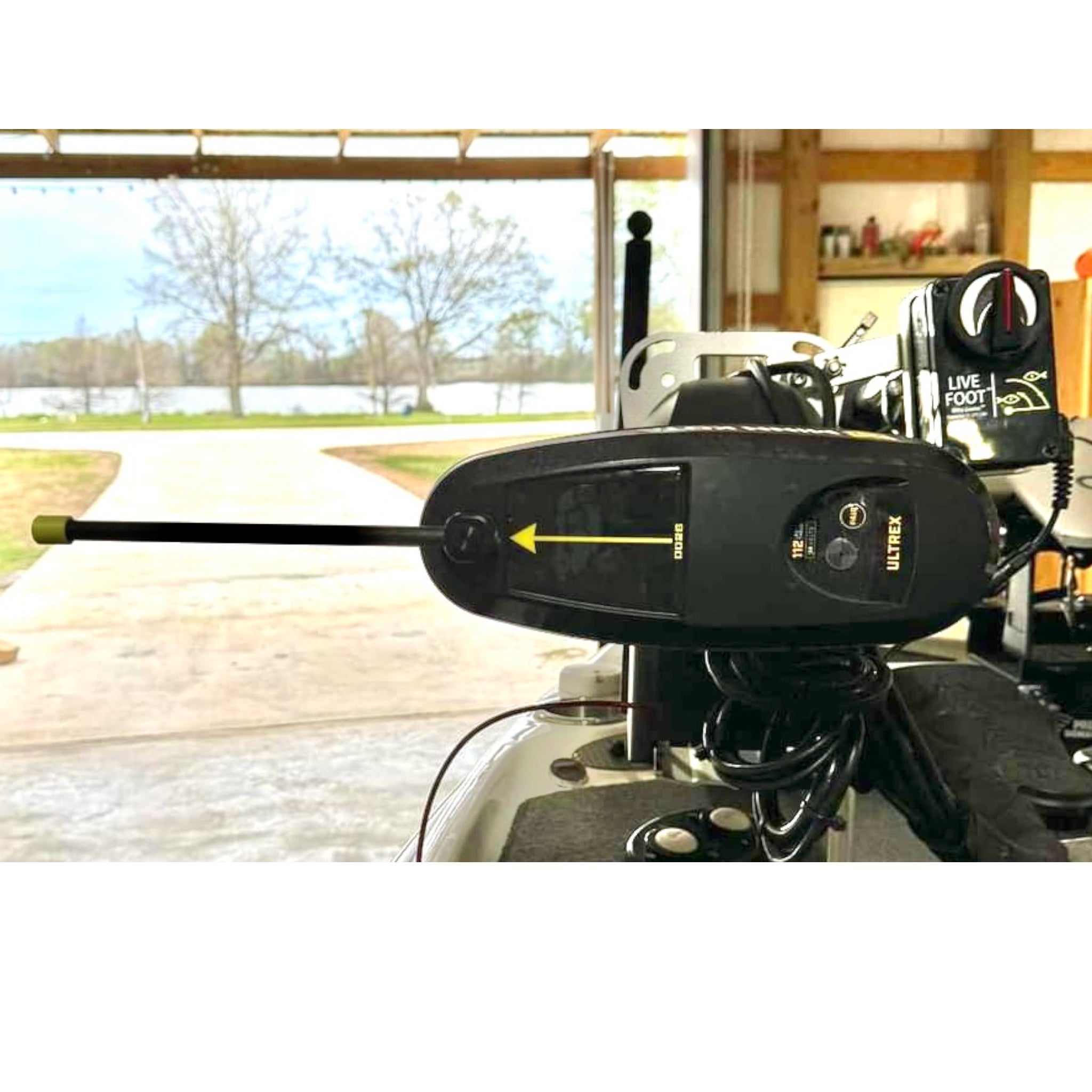 DD26 Fishing Live Pointer Kit de bras directionnel sonar avant pour moteur de traîne