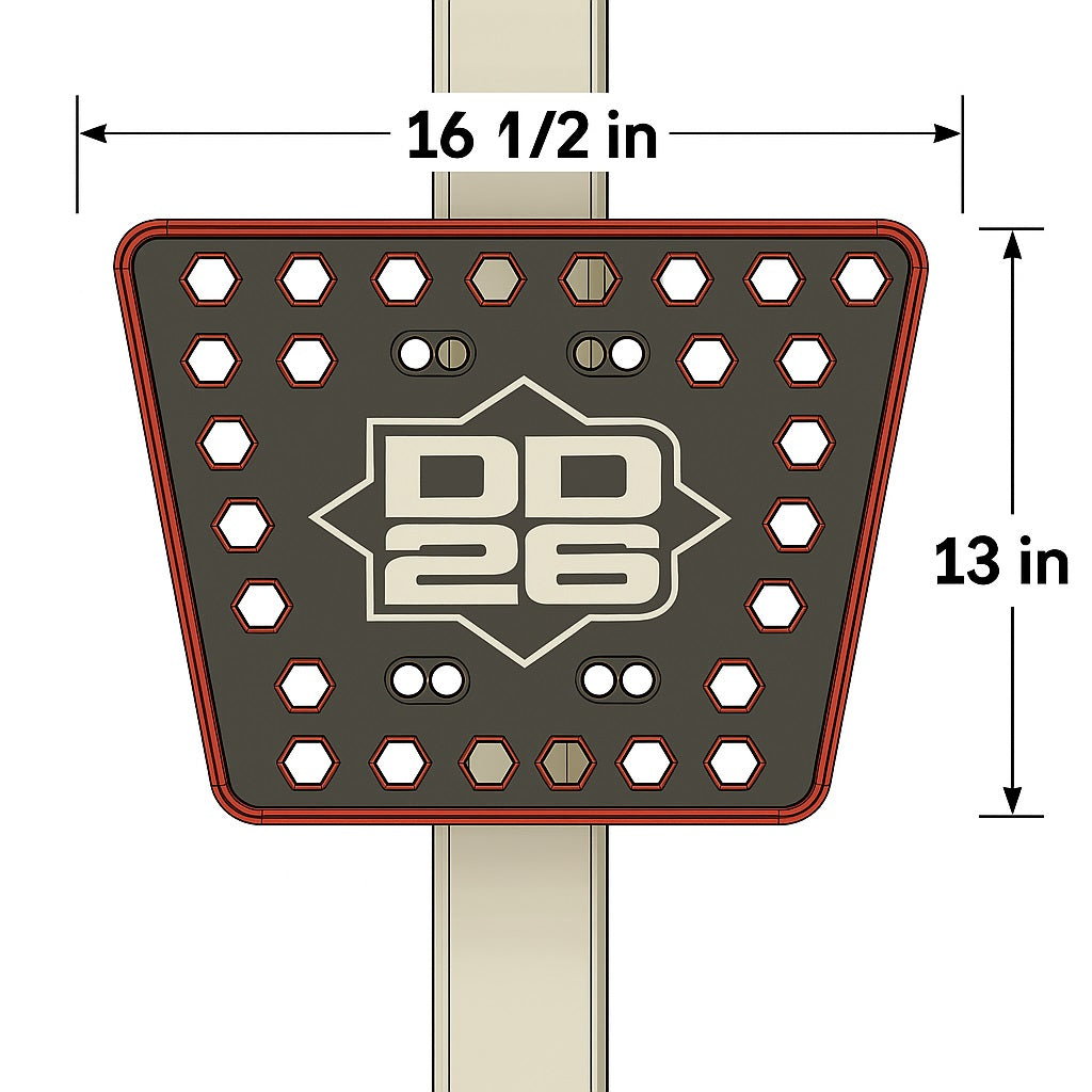 DD26 Fishing Marche-plateforme en aluminium usiné