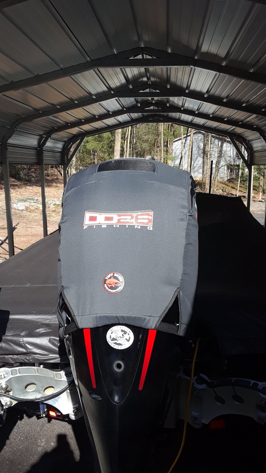 DD26 Fishing Housse moteur ventilée compatible avec le Mercury PRO XS 150HP 2011-Current