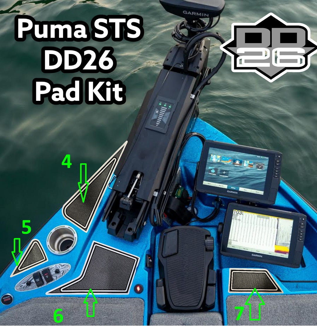 Bass Cat Puma STS and Lynx STS Kit de coussins de marche 7pc