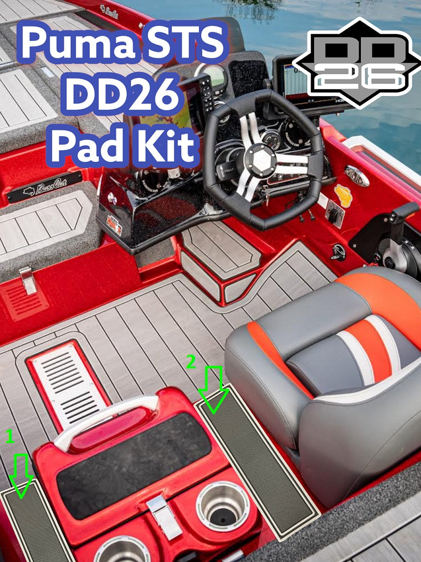 Bass Cat Puma STS and Lynx STS Kit de coussins de marche 7pc