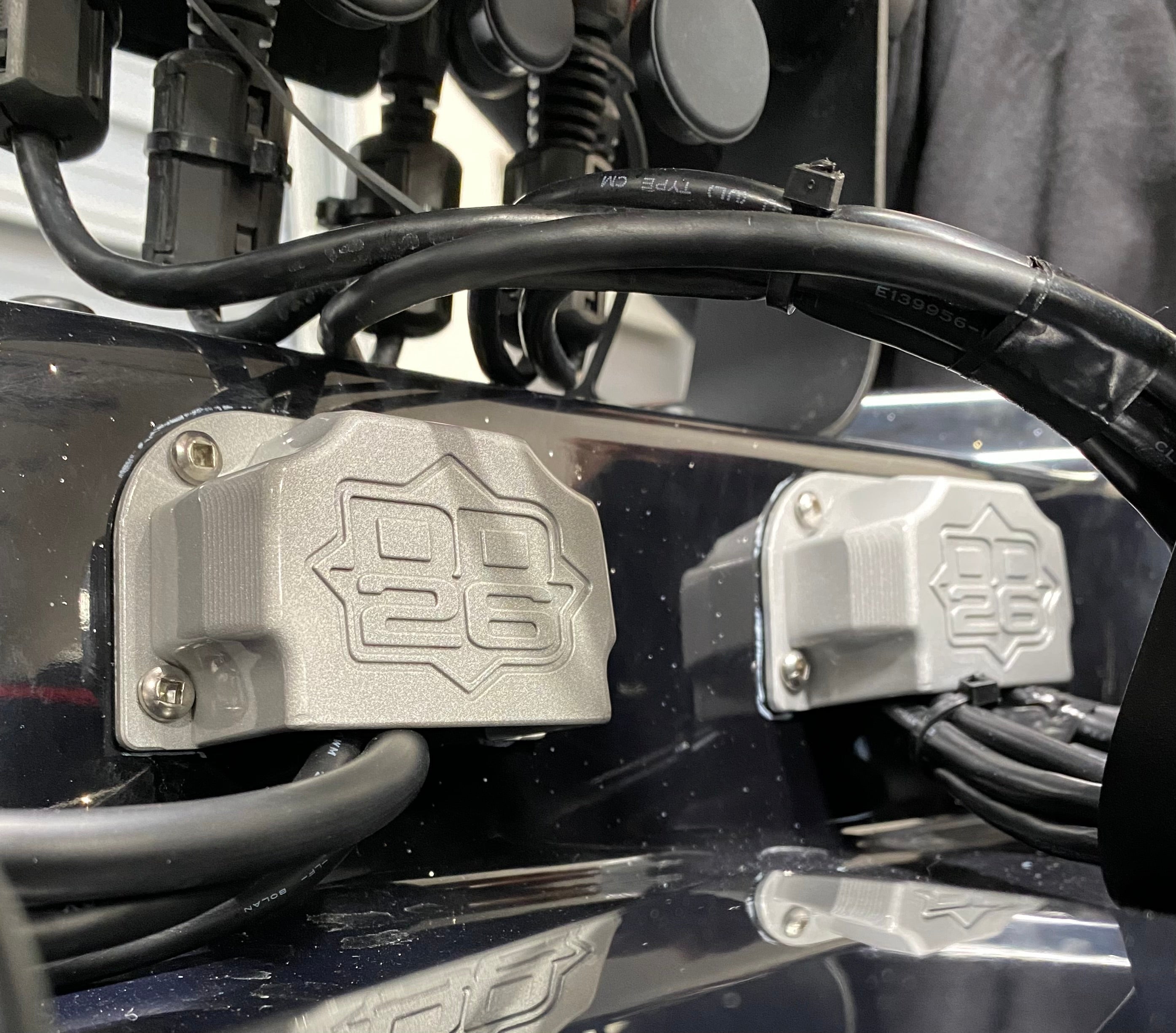 DD26 Fishing Capot de fils en aluminium usiné