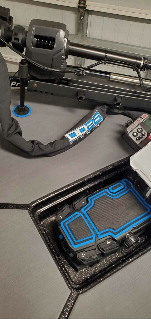 DD26 Fishing Coussin de pédalier de moteur de traîne Lowrance Ghost